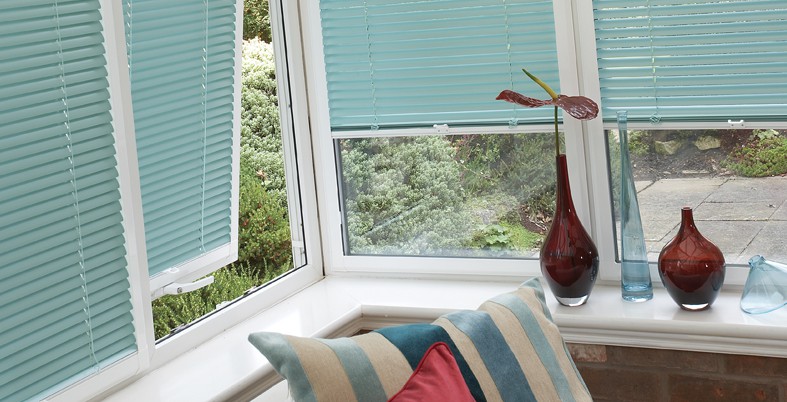 Louvolite Pleated Blind in Conservatory